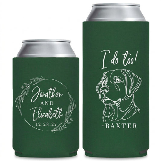 dog-romance-wedding-can-coolers - Pair Mockup