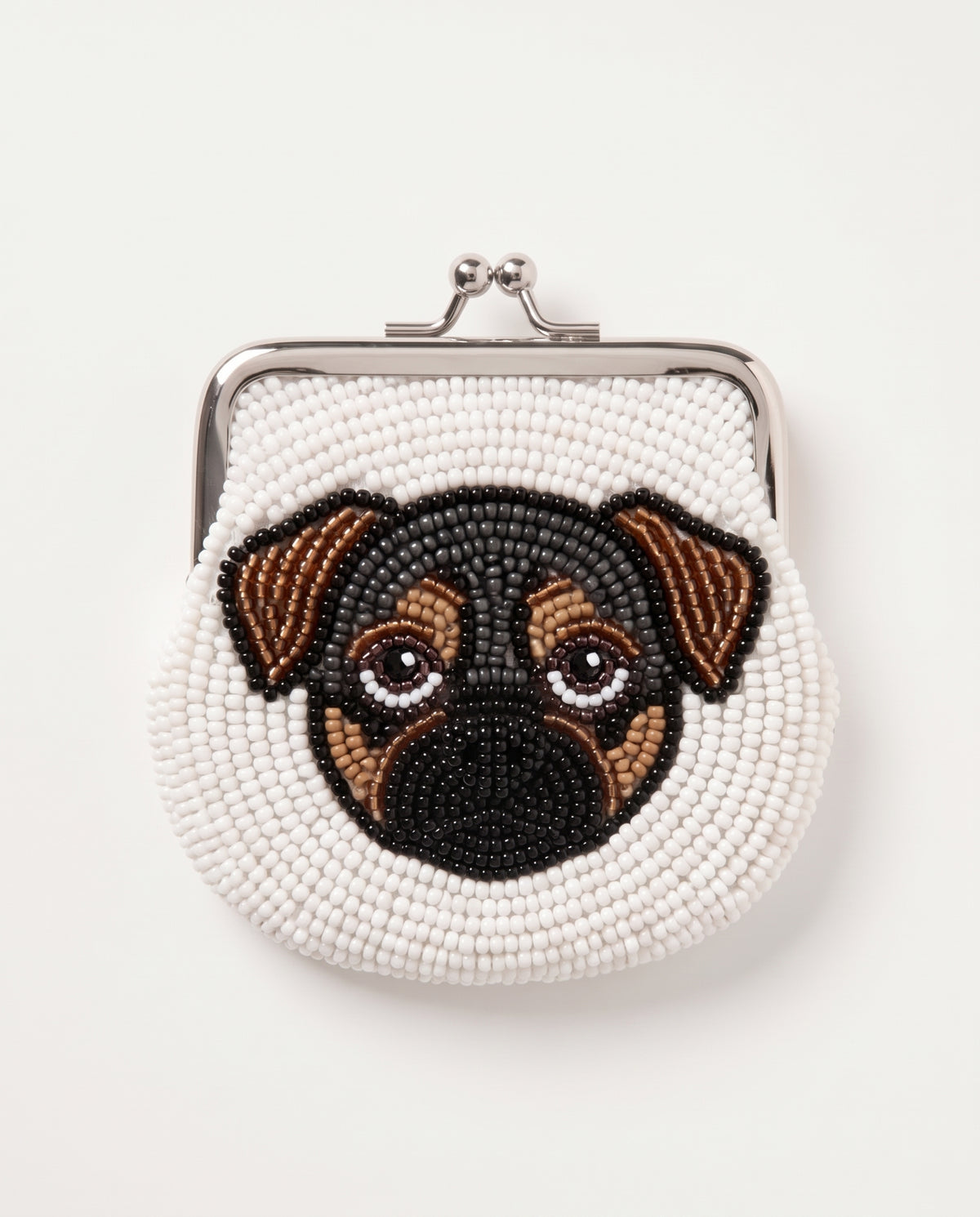 Personalized Pet Portrait Beaded Coin Purse with Name, Custom Cat Face Pouch Kiss Lock Wallet, Hand Beaded Pet Lover Gift