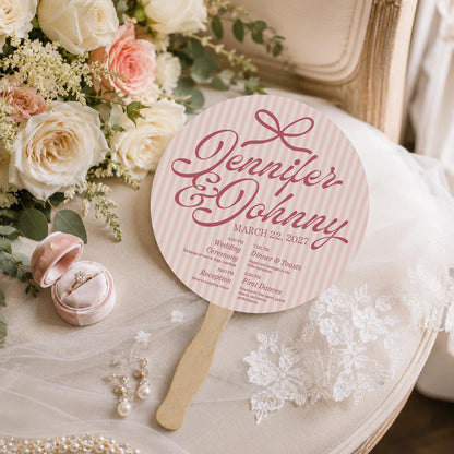 Custom Wedding Hand Fans