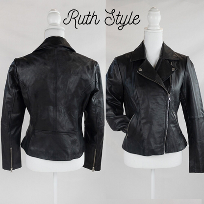 Embroidered Bachelorette Leather Jacket for Brides