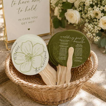Round Garden Hand Fans