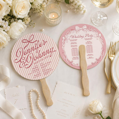 Custom Wedding Hand Fans