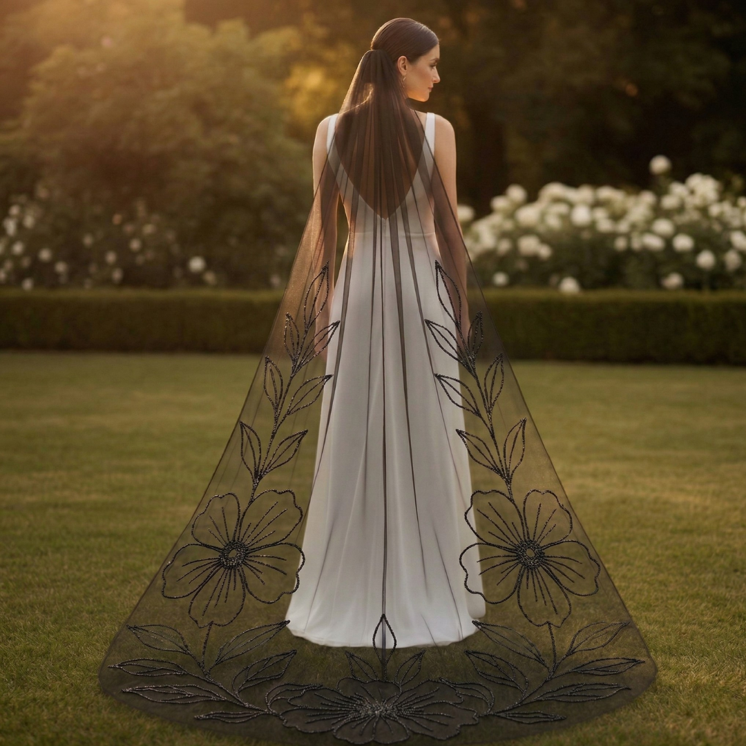 Floral Cathedral Bridal Veil