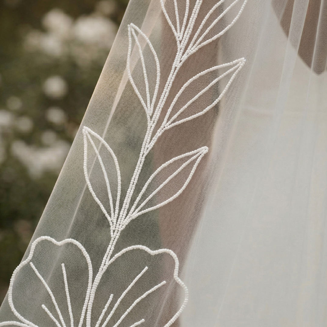 Floral Cathedral Bridal Veil