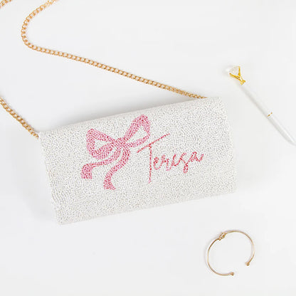 Bridesmaid Coquette Bow Clutch