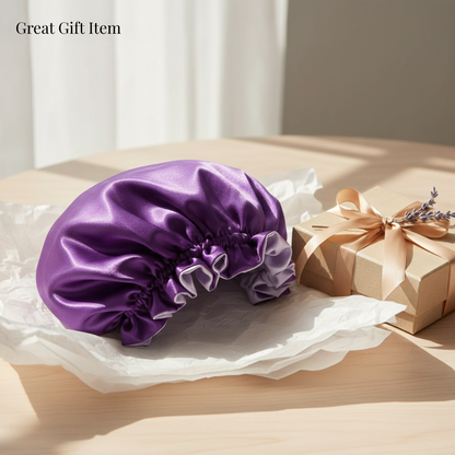 Eggplant Satin Bonnet