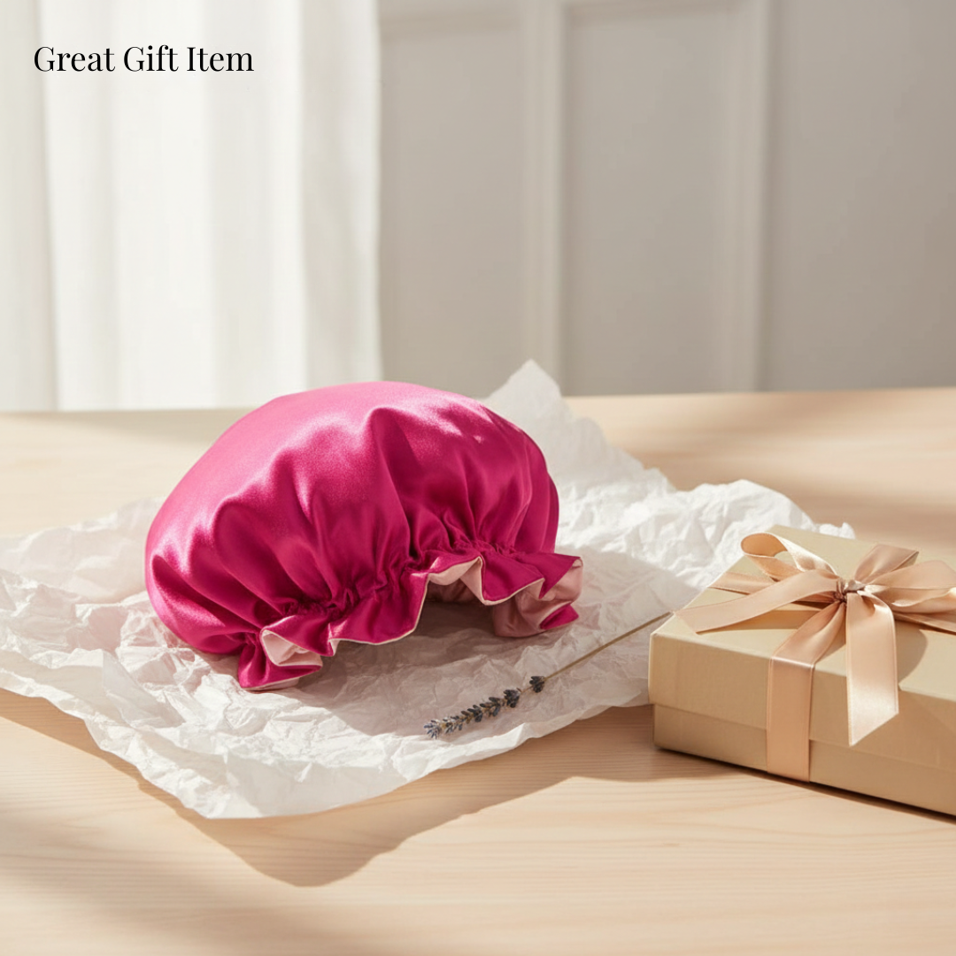 Hot Pink Satin Bonnet