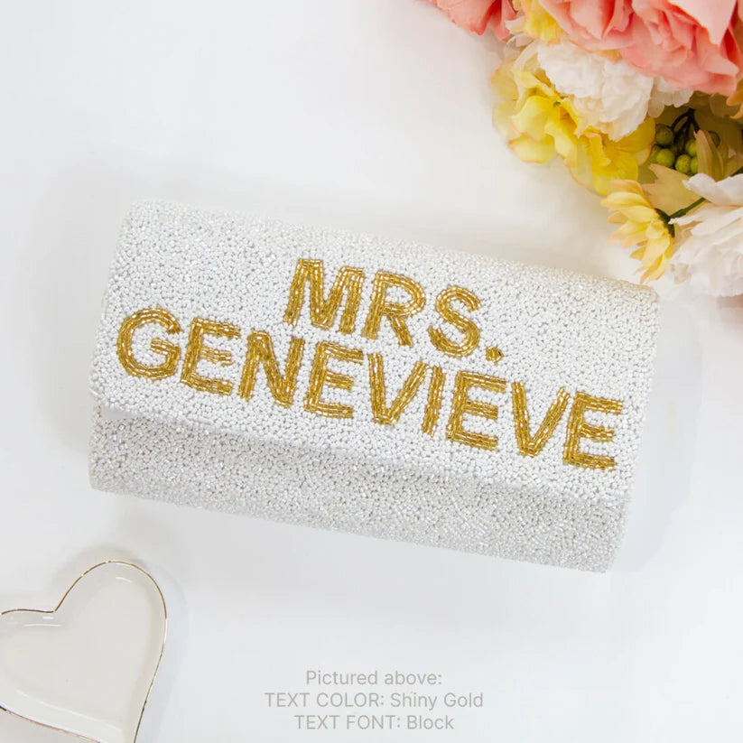 Beaded Barrel Clutch