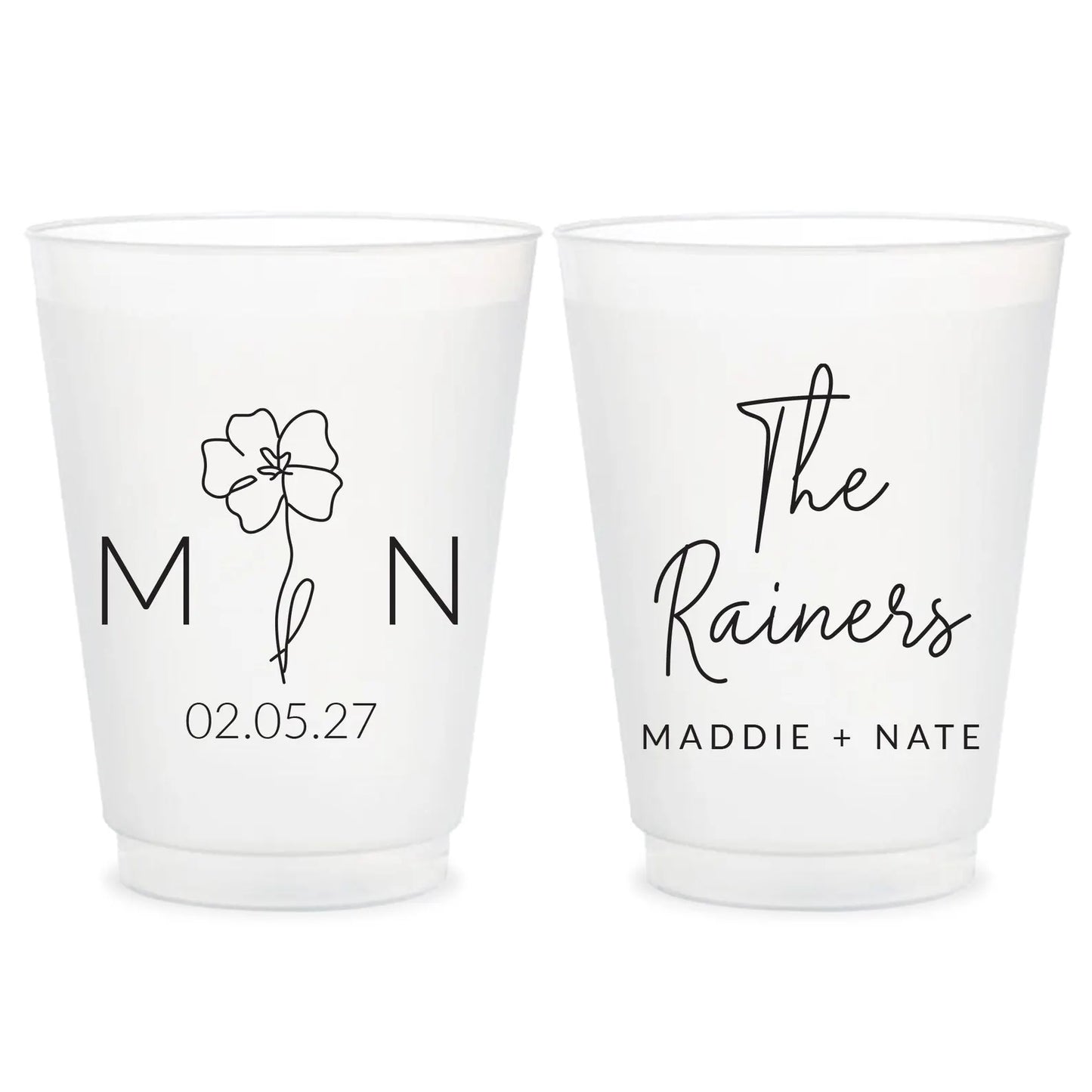 Custom Wedding Frosted Cups (191)
