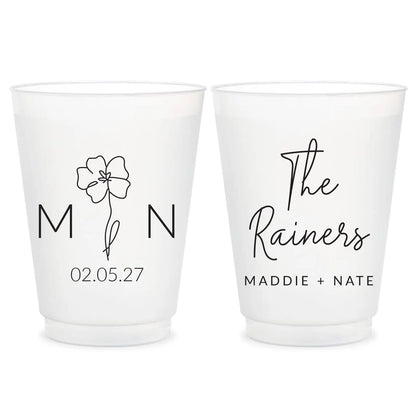 Custom Wedding Frosted Cups (191)
