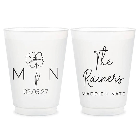 Custom Wedding Frosted Cups (191)