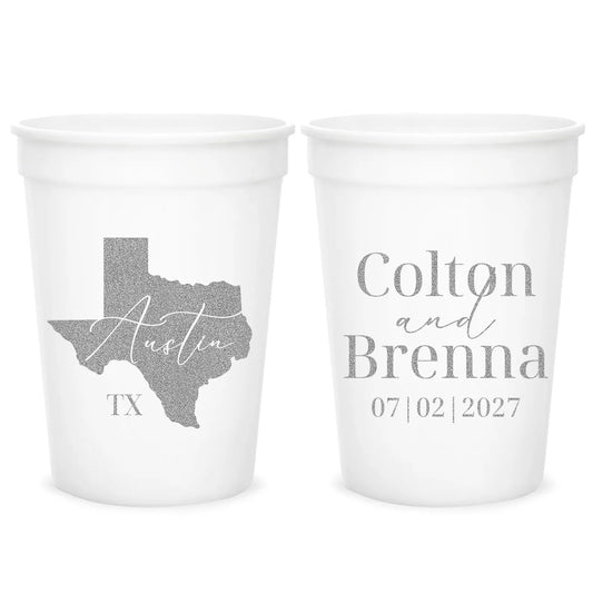 State Wedding Stadium Cups (CS642)