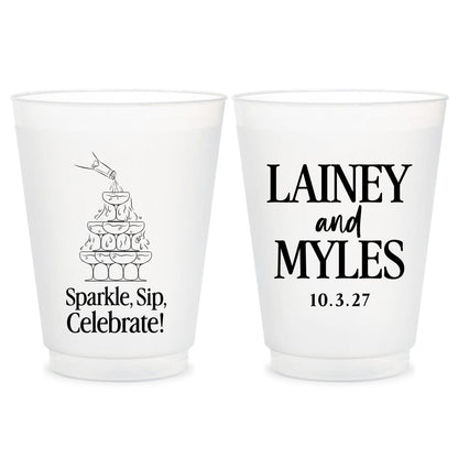 Wedding Frosted Cups (KT 307)