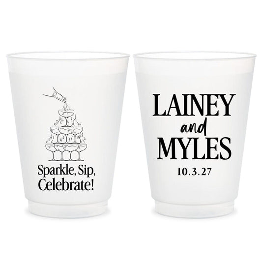 Wedding Frosted Cups (KT 307)