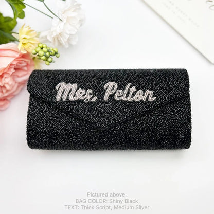 Bridal Envelope Beaded Clutch