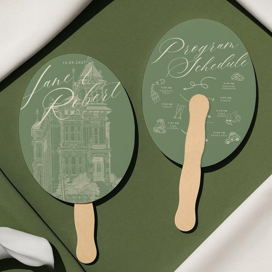 Wedding Guest Hand Fan Favors (7)