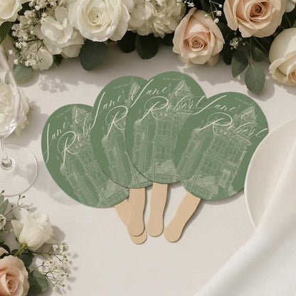 Wedding Guest Hand Fan Favors (7)