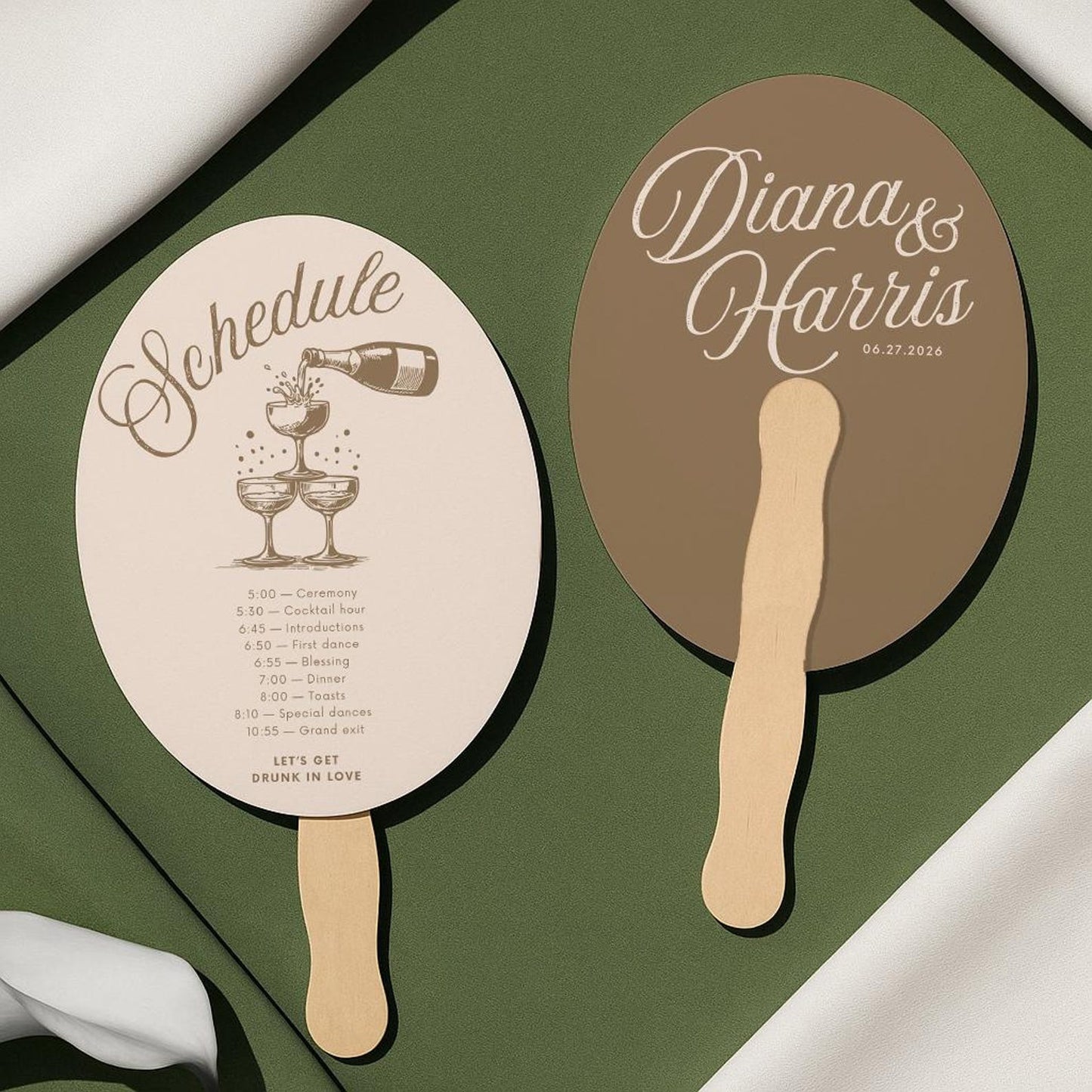 Custom Wedding Fans