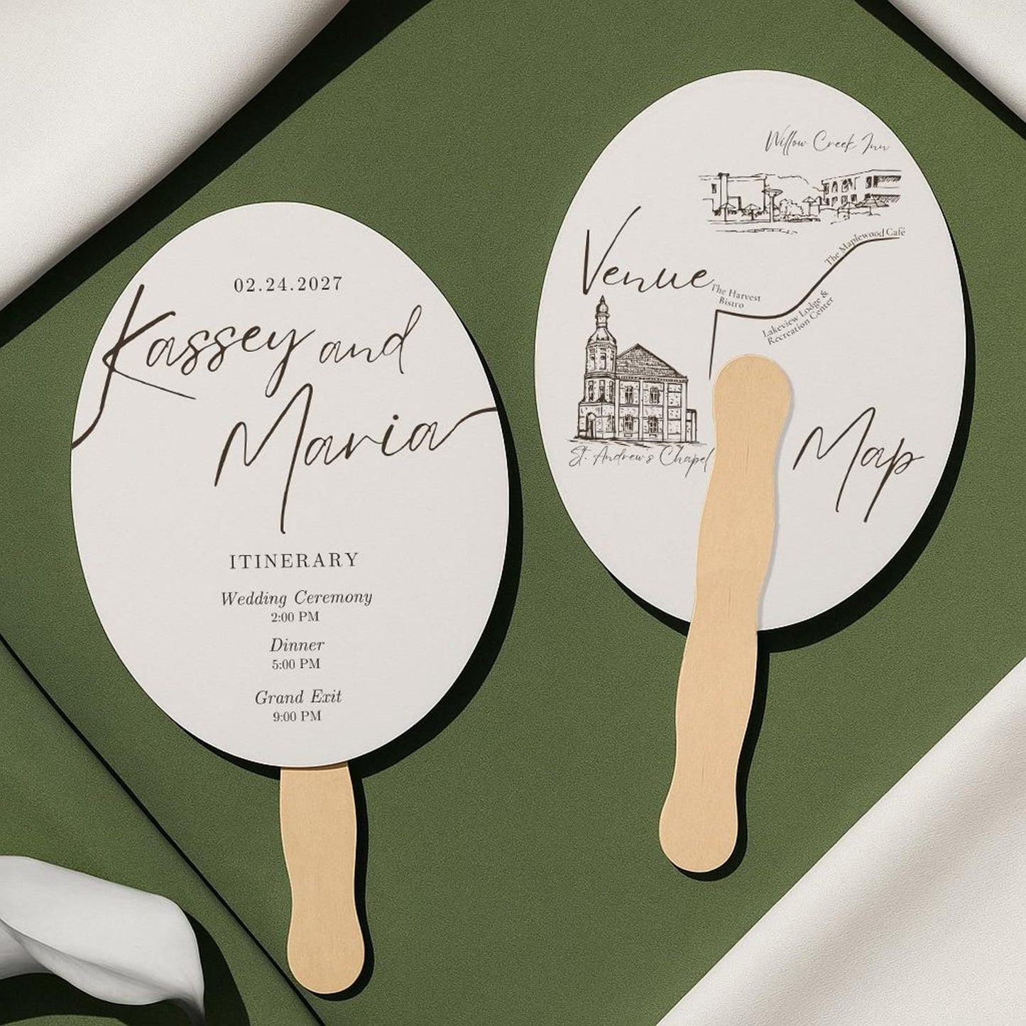 Custom Wedding Hand Fans (3)