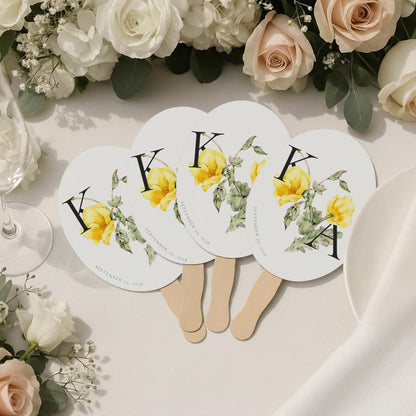 Custom Hand Fan Favors (12)