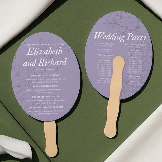 Custom Hand Fan Table Marker (6)