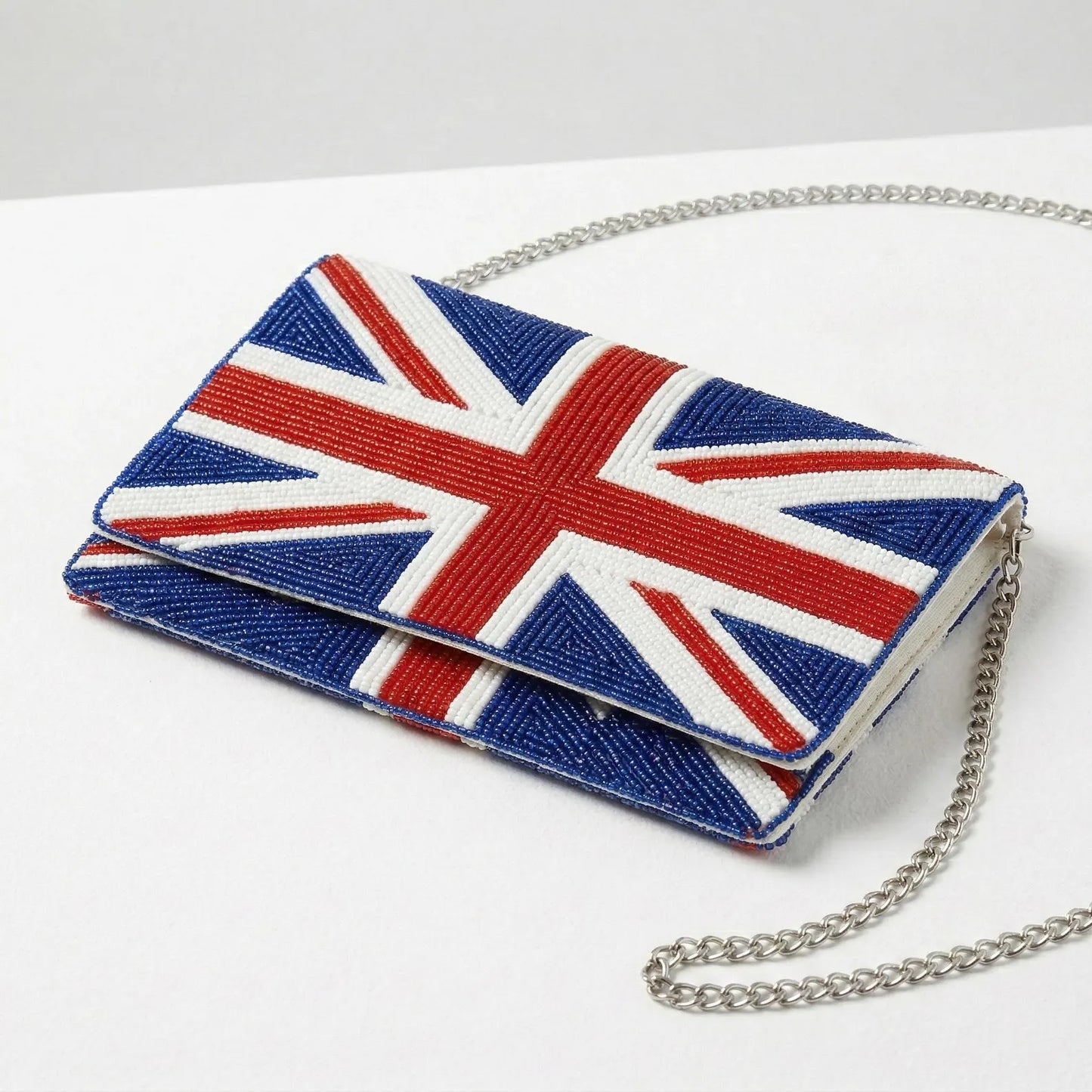 Beaded Country Flag Clutch