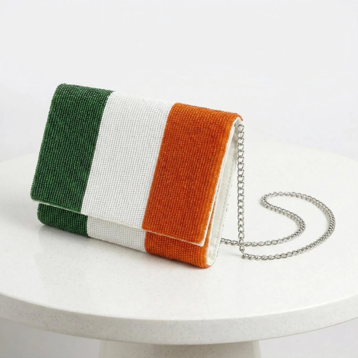Beaded Country Flag Clutch