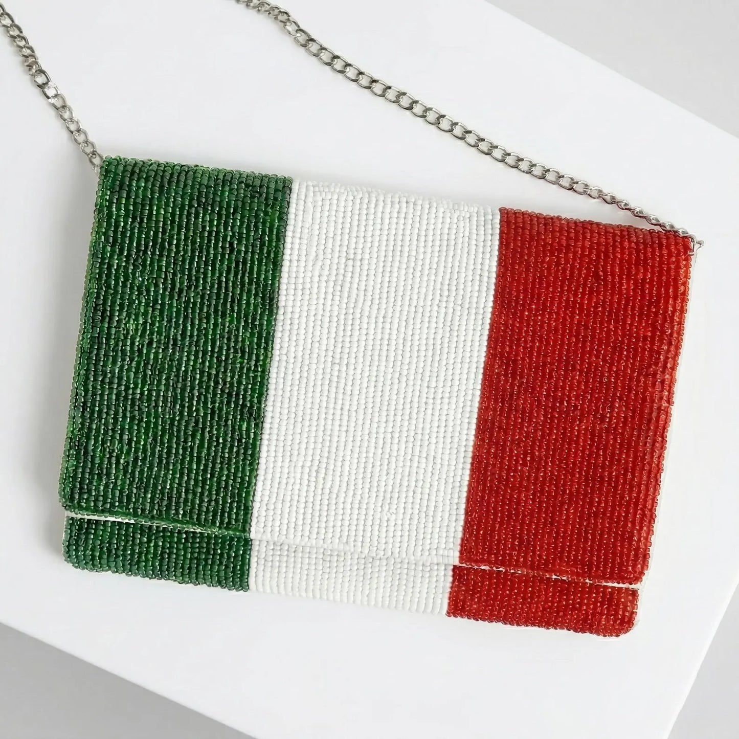 Beaded Country Flag Clutch