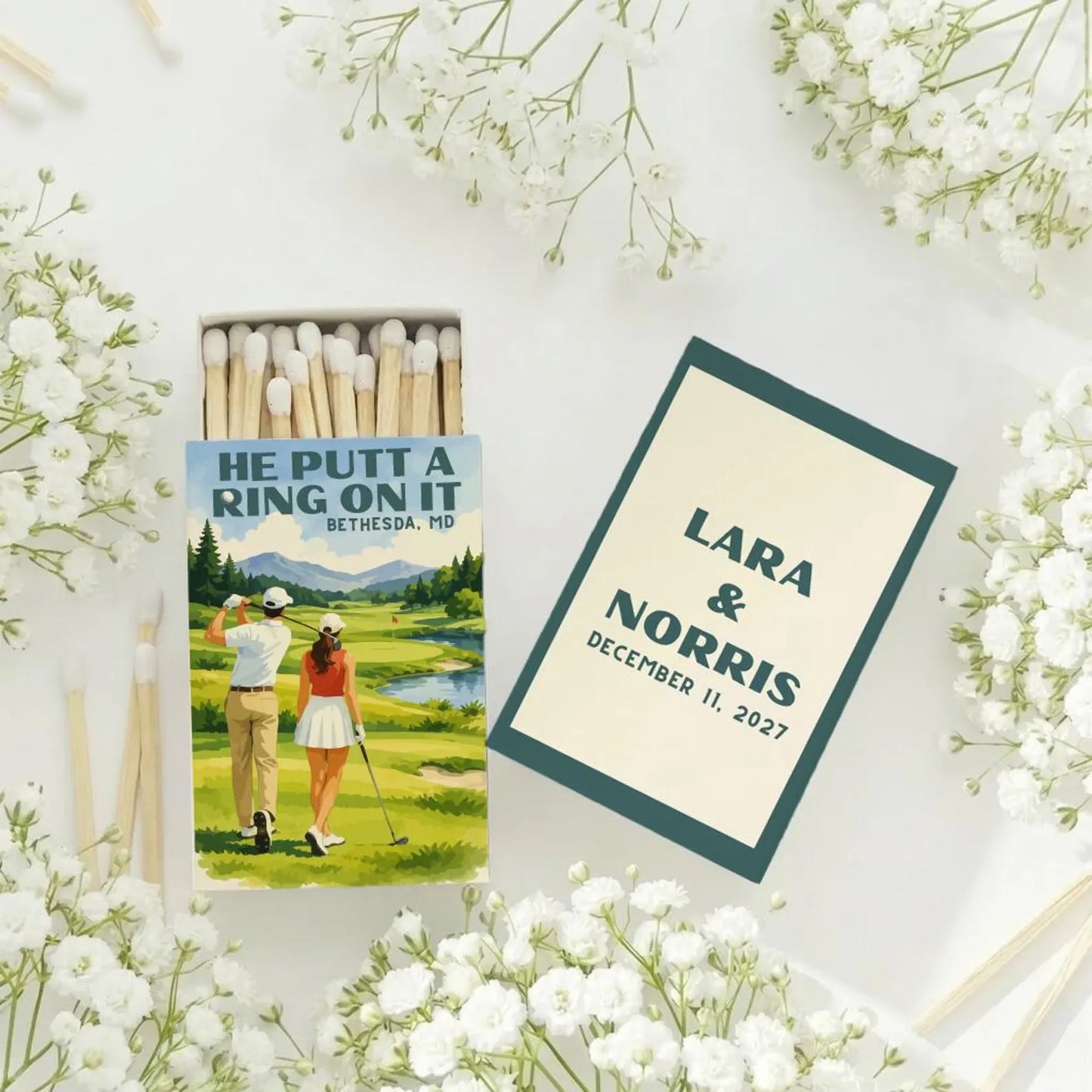 Custom Matchbox Wedding Favors (PPP 70)