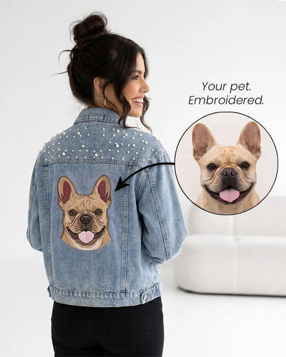 Embroidered Pet Wedding Jacket