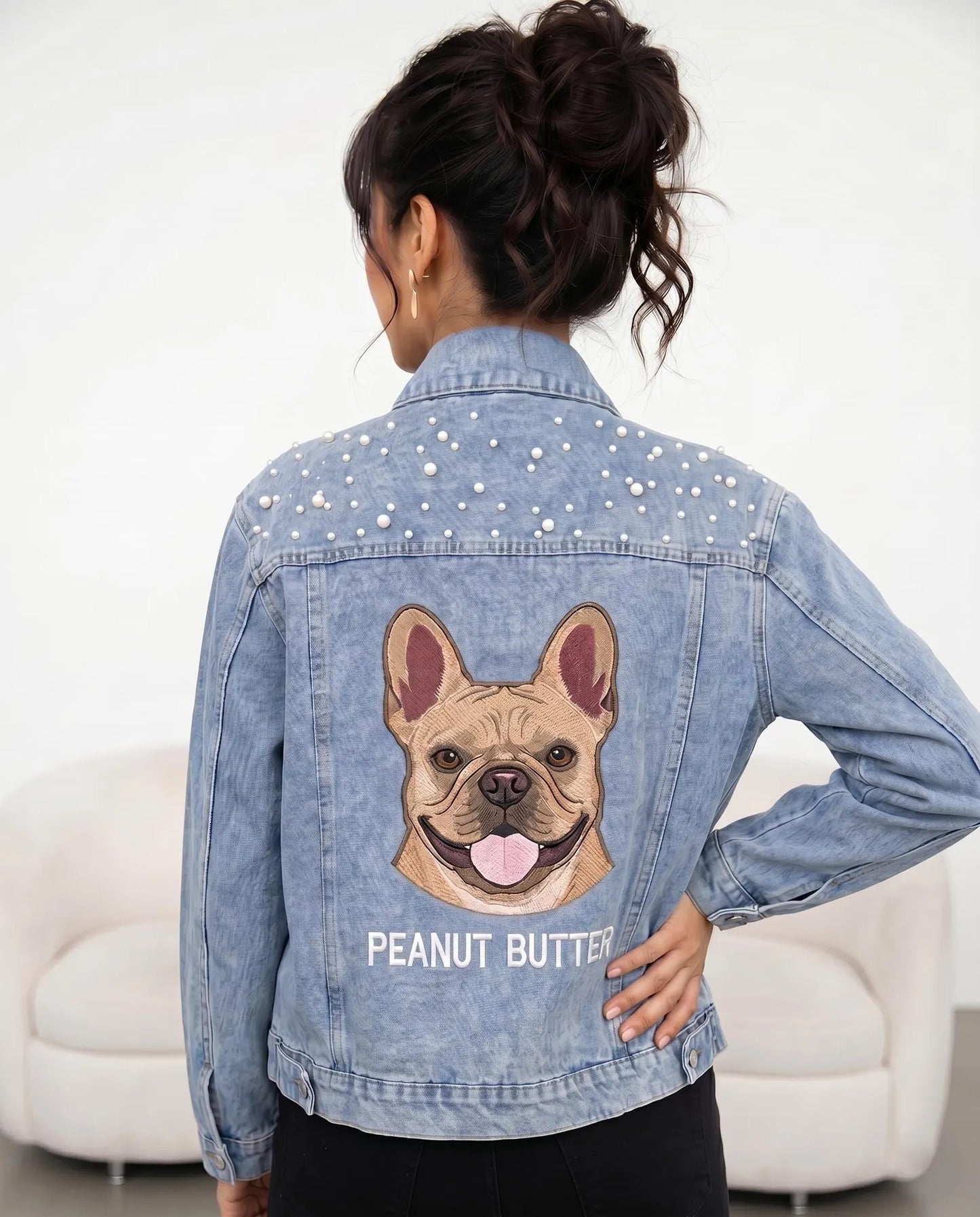 Embroidered Pet Wedding Jacket