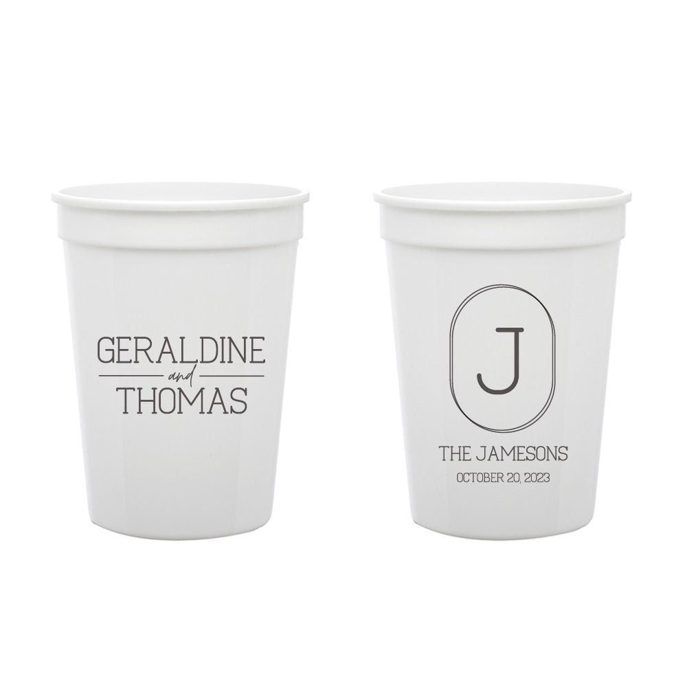 Custom Stadium Cups Wedding Favors (LP 83)