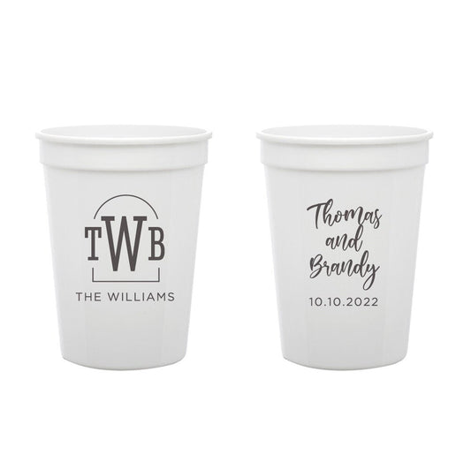 Custom Wedding Stadium Cups (PK 182)