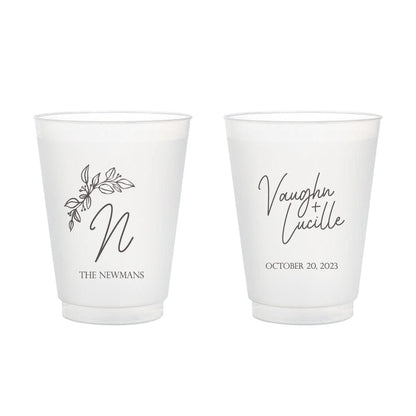 Personalized Wedding Frosted Cups (CS 371)