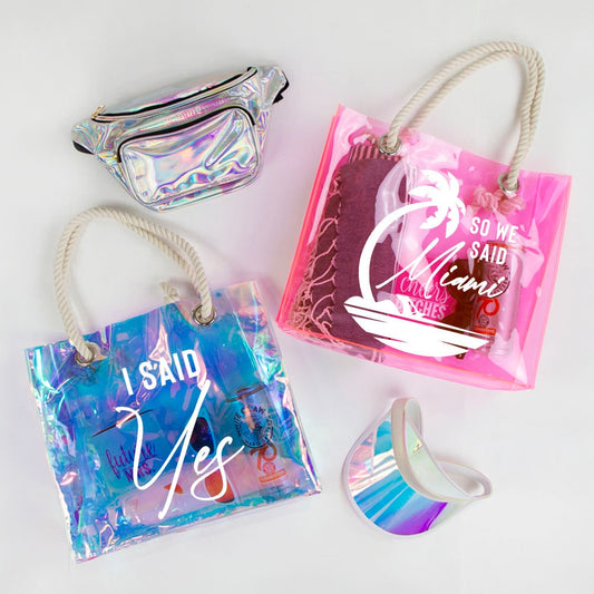 I Said Yes Bachelorette Tote Bag, So We Said Miami Tote Bag, Transparent Tote Bag Gifts, Bachelorette Tote Bag, Bridal Tote Bag, Bridal Tote