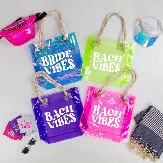 Bride Vibes Custom Tote Bag, Bach Vibes Tote Bag, Personalized Bridal Shower Tote Bags, Customized Bridal Shower Tote Bags, Bridal Tote Bags