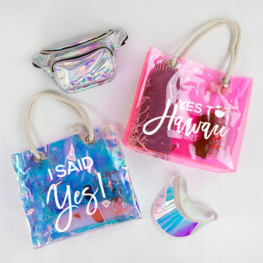 I Said Yes Bachelorette Tote Bag, Yes To Hawaii Bridal Shower Tote Bag, Bridal Shower Tote Bag, Custom Bachelorette Tote Bag, Bride Tote Bag