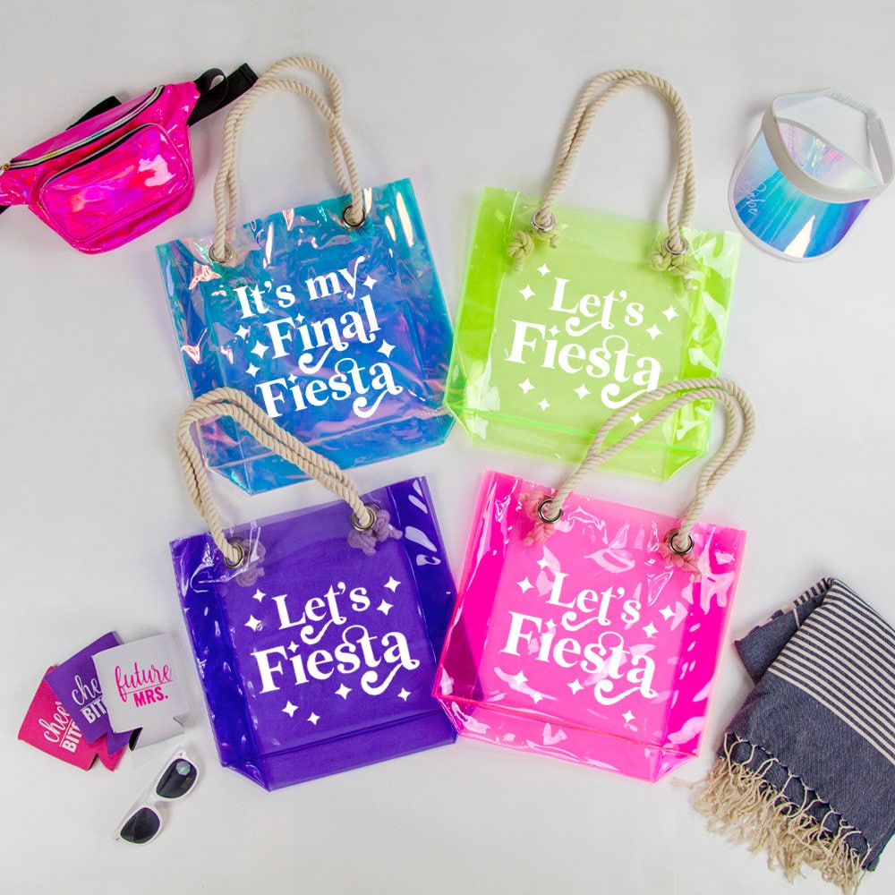 Customized Bridesmaid Waterproof Tote Bags - My Final Fiesta