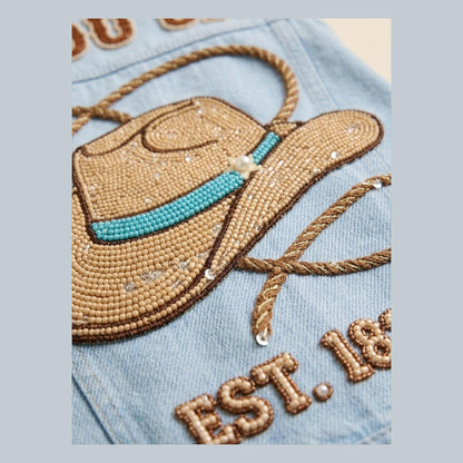 hand beaded detail