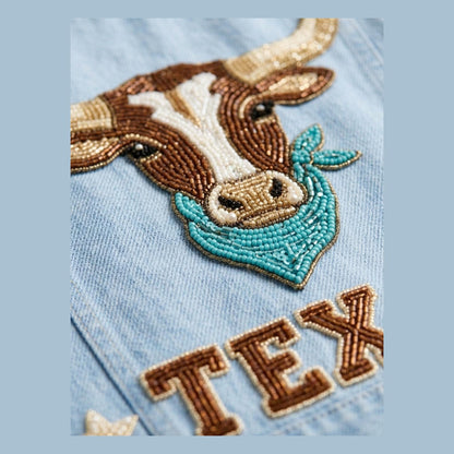hand beaded detail