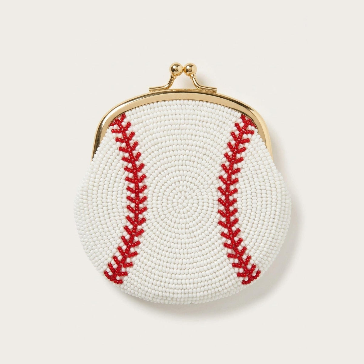 Custom Beaded Baseball Coin Purse, Personalized Game Day Kis