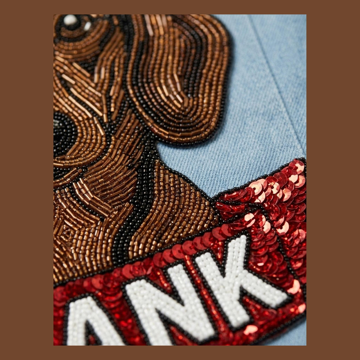 hand beaded detail