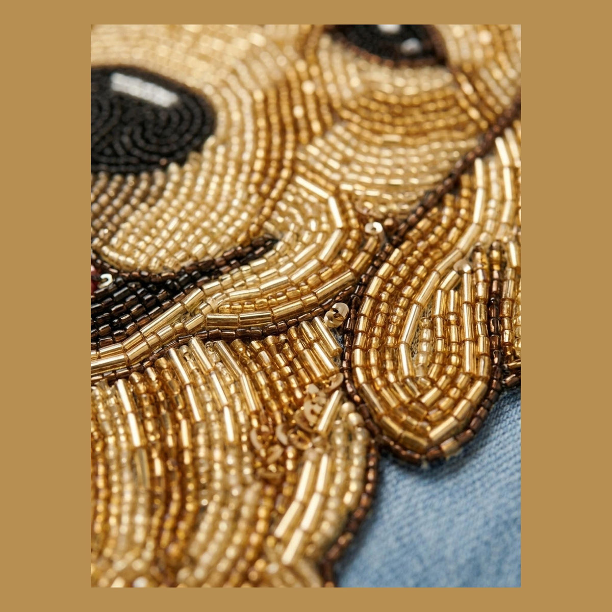 hand beaded detail