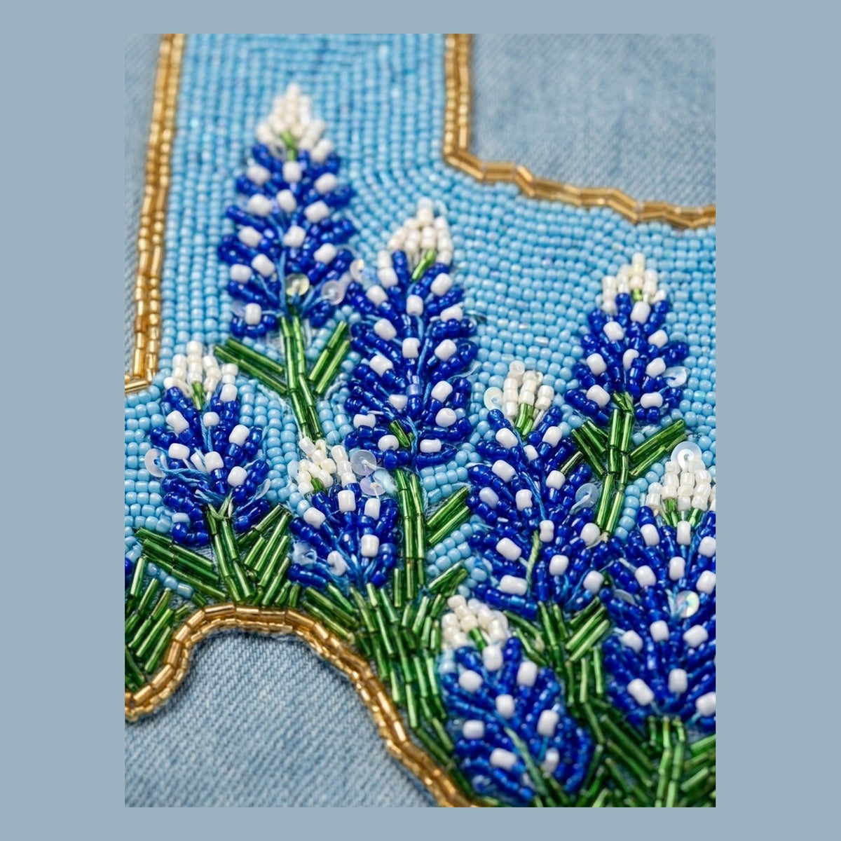 hand beaded detail