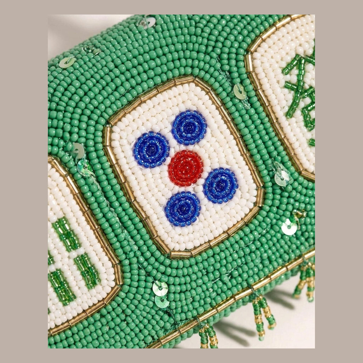 hand beaded detail