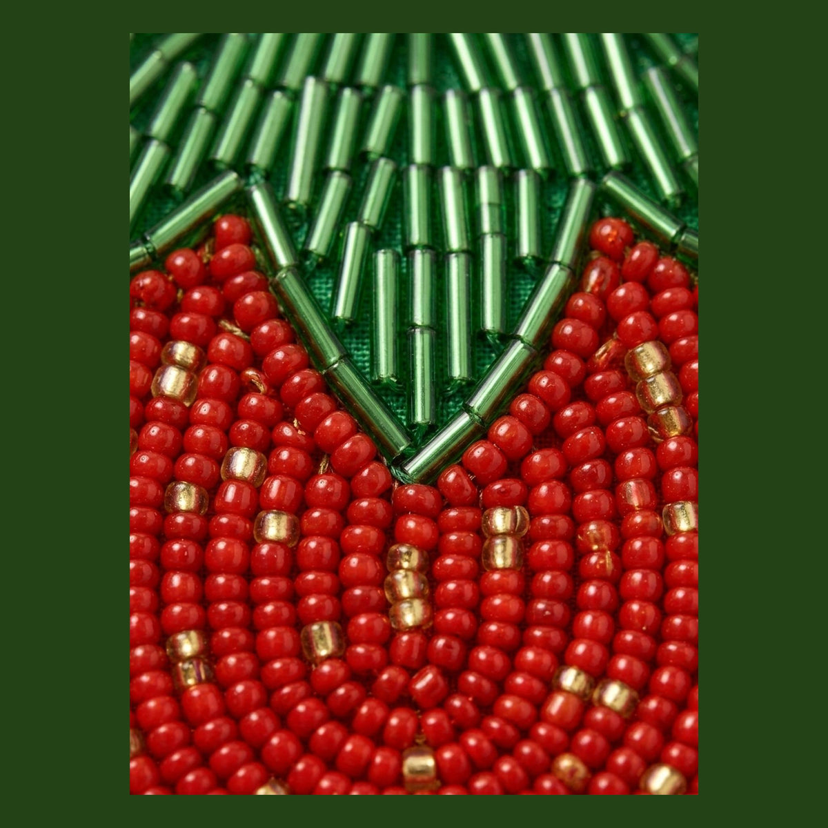 hand beaded detail