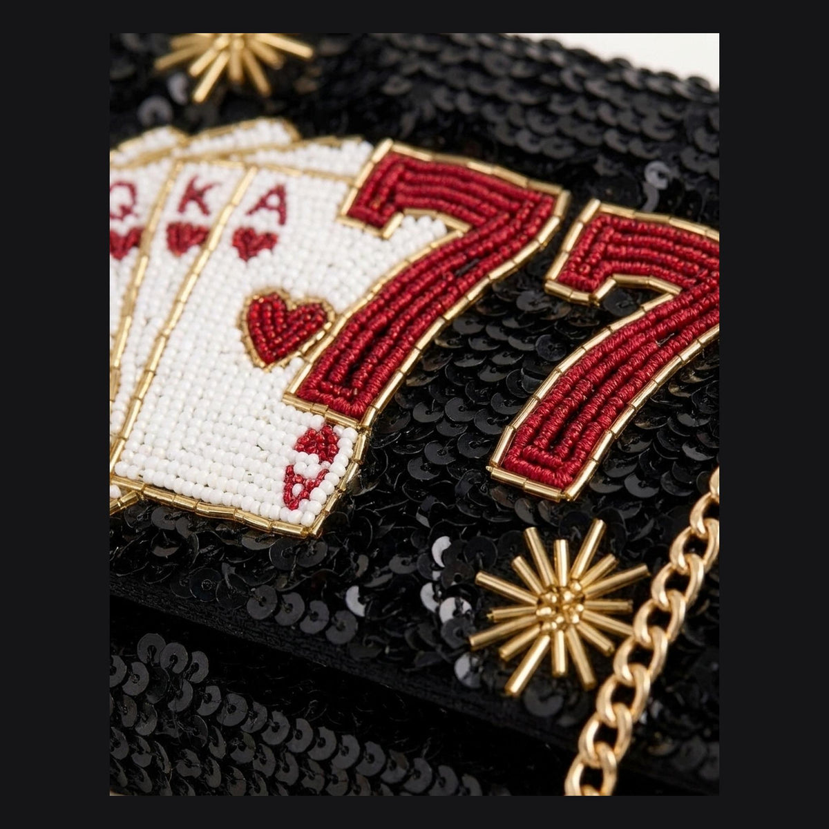 hand beaded detail
