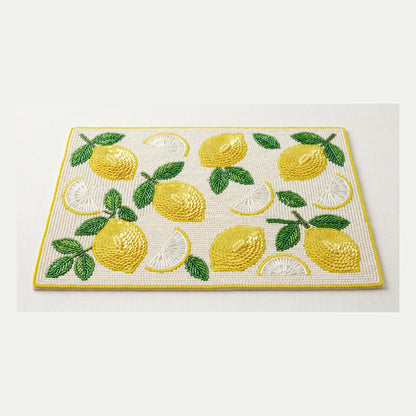 Beaded Lemon Placemat