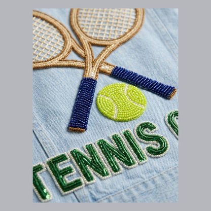 hand beaded detail