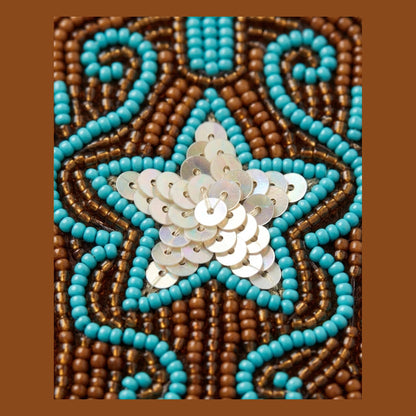 hand beaded detail